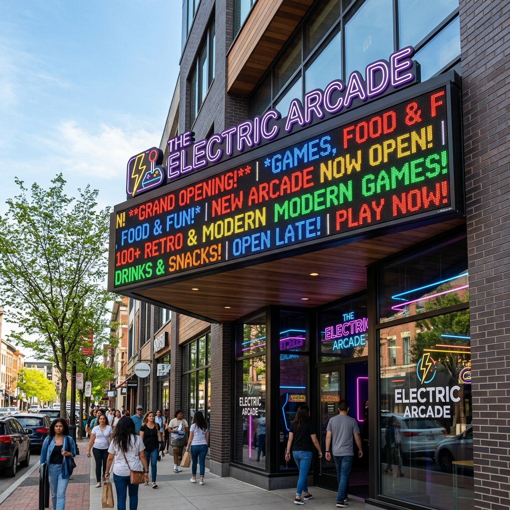 ป้ายไฟวิ่ง LED Marquee